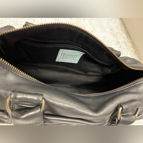 Cynthia Rowley Black Leather Barrel Bag - Picture 13 of 14